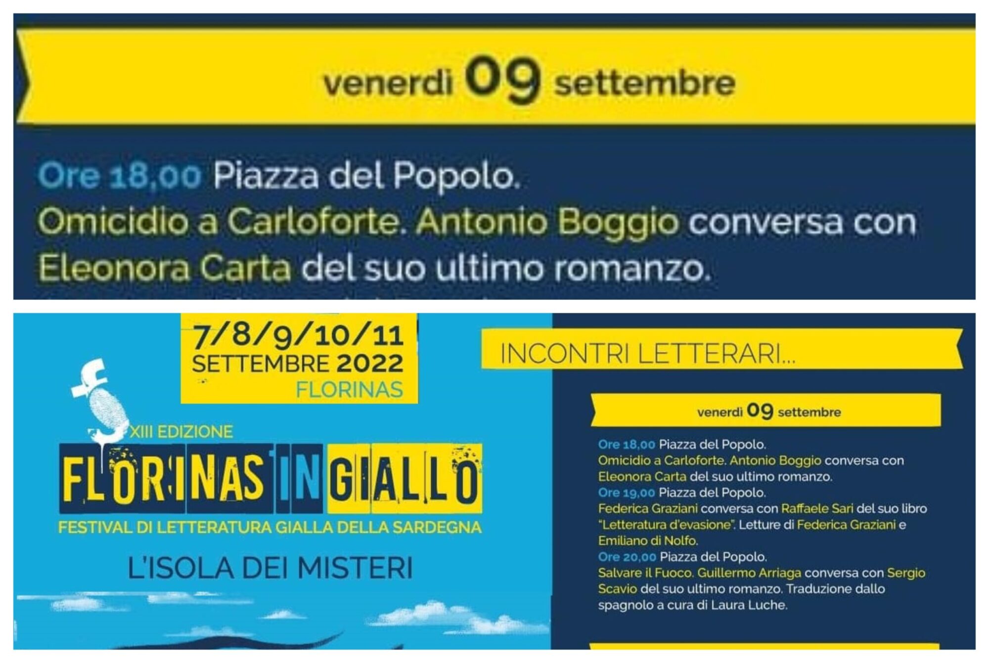 09 settembre – Florinas in Giallo